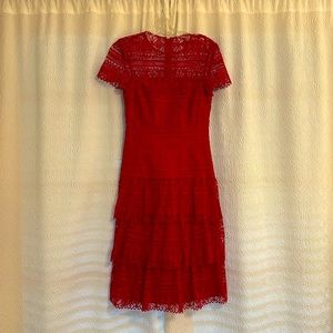 Antonio Melani Red Knee Length Dress